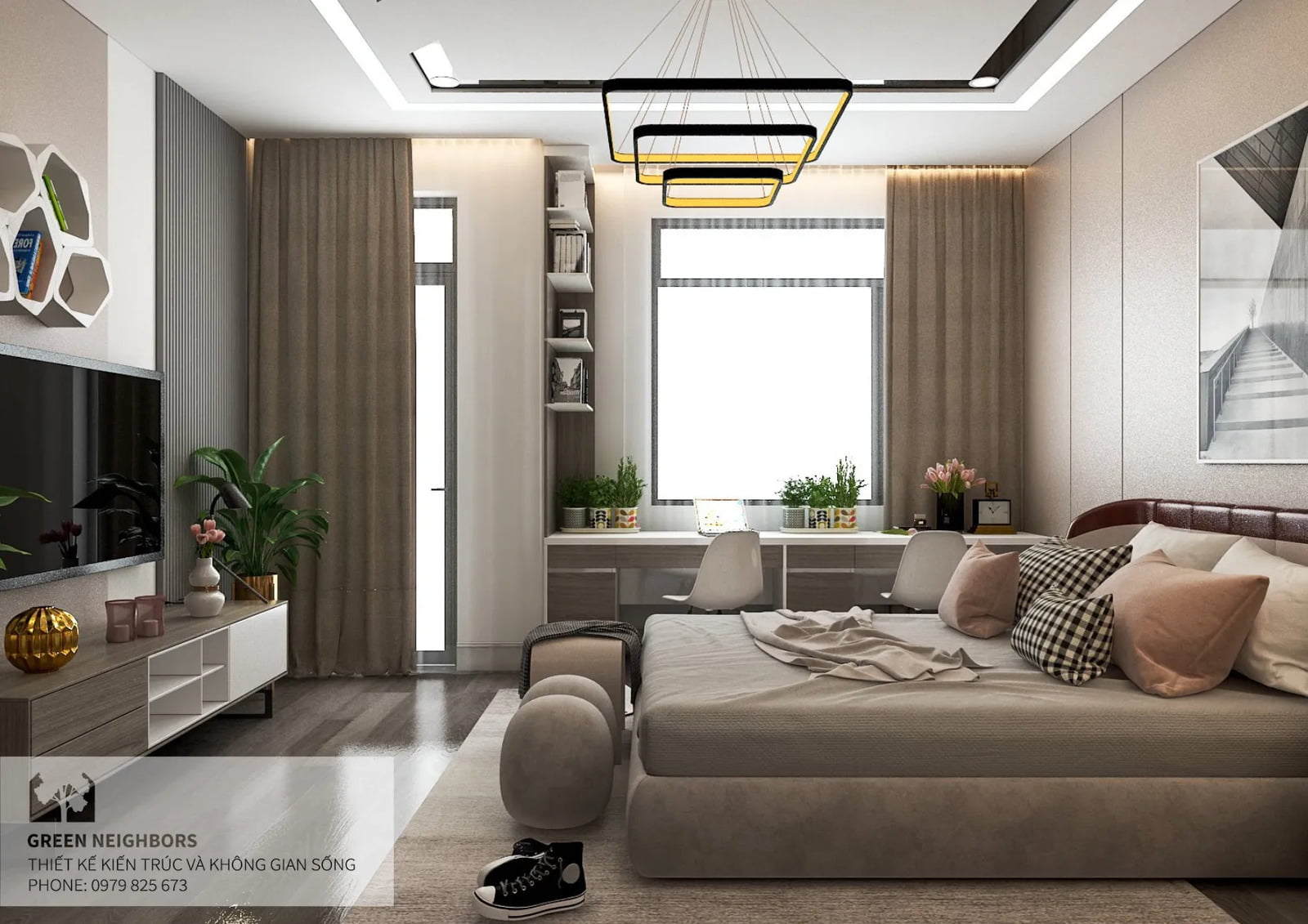 thiết kế nội thất phòng ngủ