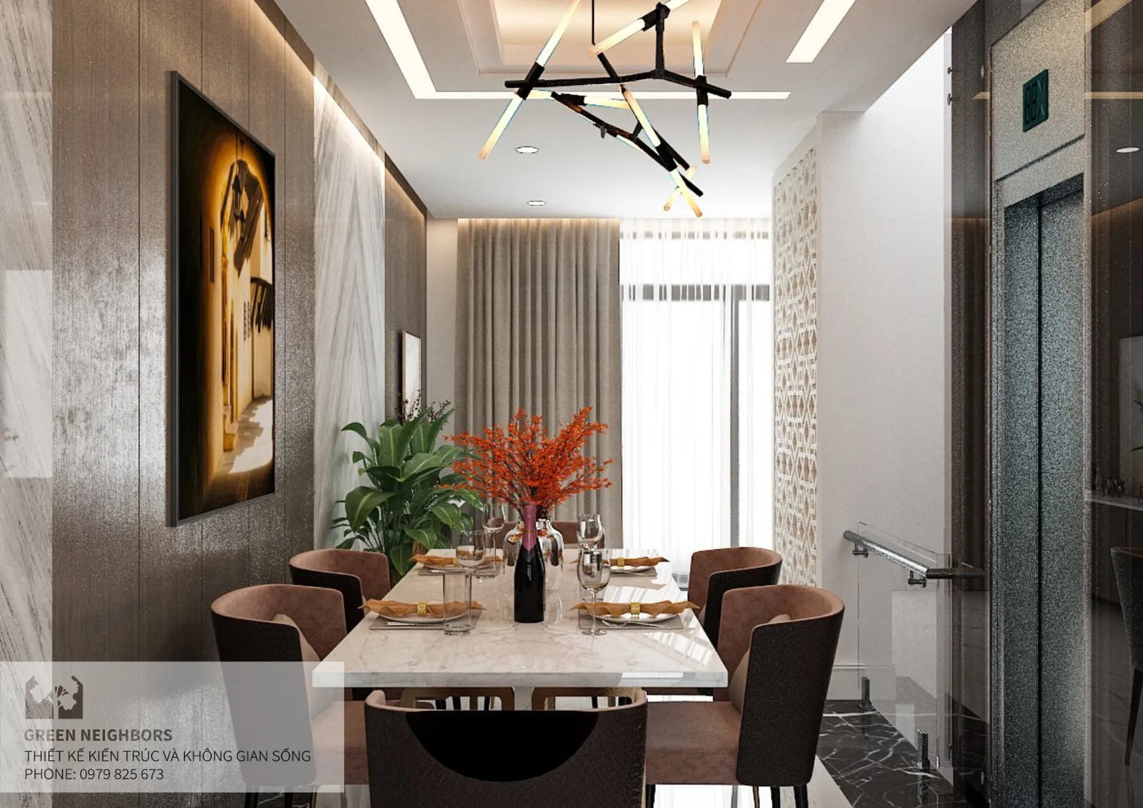 nội thất nhà ống đẹp