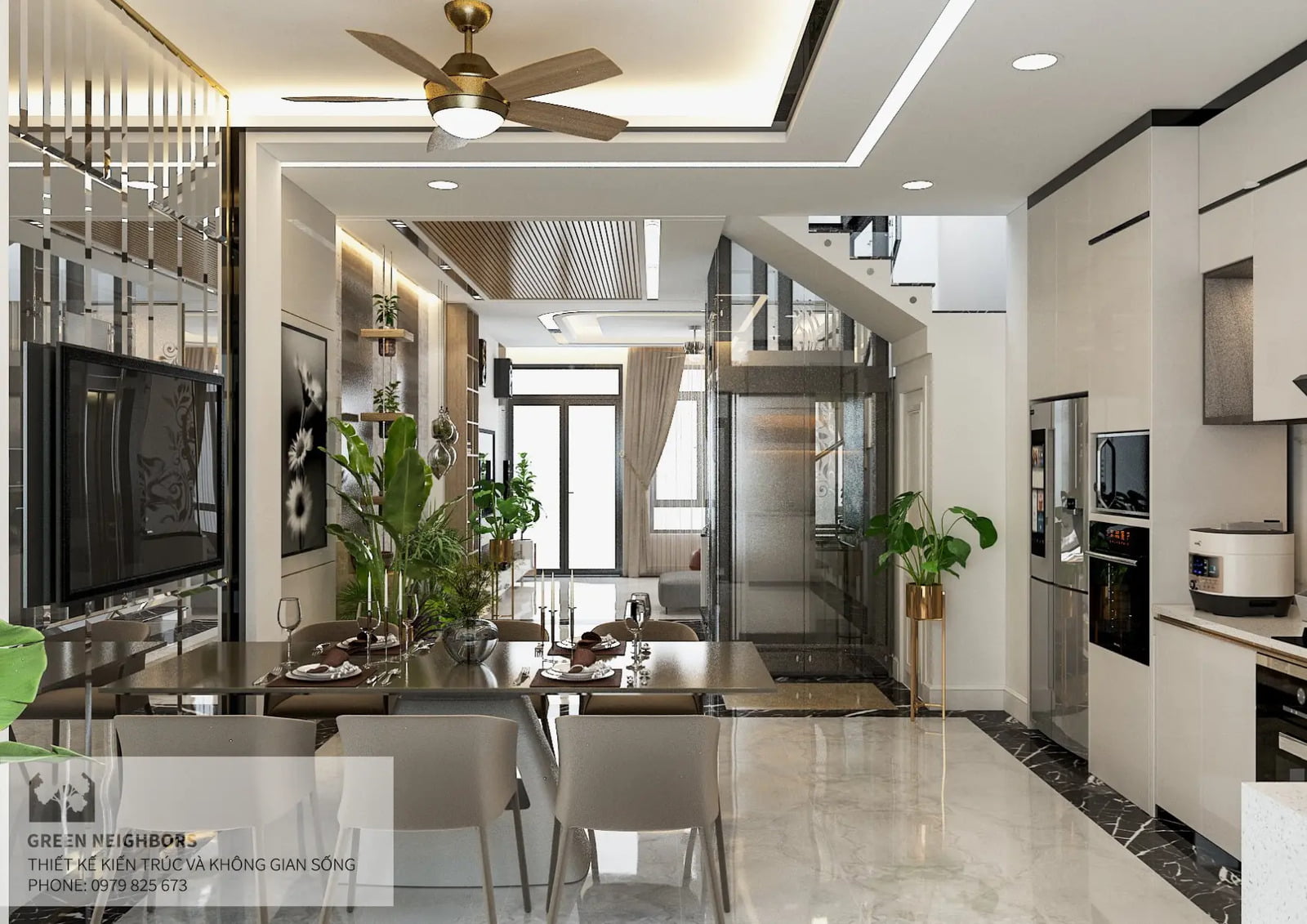 nội thất phòng bếp đẹp hiện đại