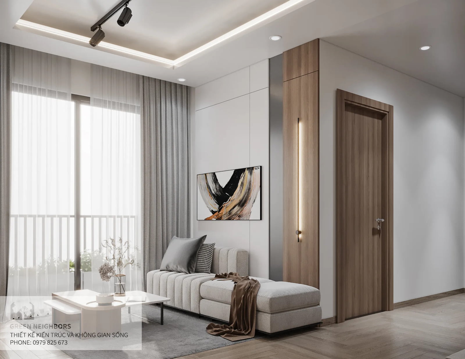thiết kế nội thất chung cư phong cách hiện đại