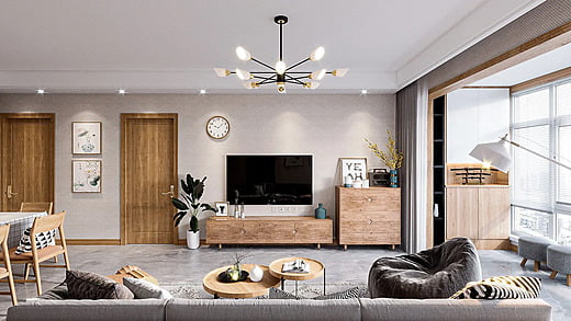 thiết kế phong cách bắc âu