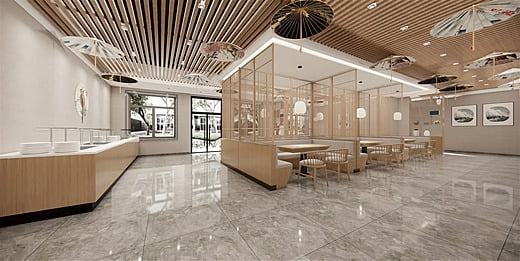 thiết kế nhà hàng nhật