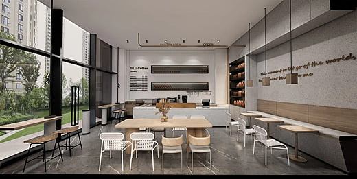 thiết kế nội thất quán cafe